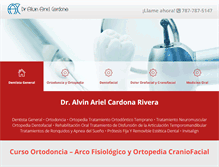 Tablet Screenshot of dralvincardona.com